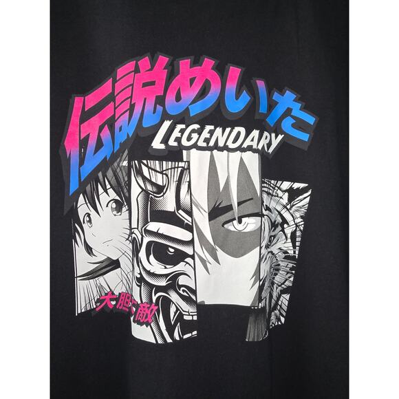 LG Anime “Legendary” Japanese Graphic Tee – Black 2XL - Picture 7 of 10